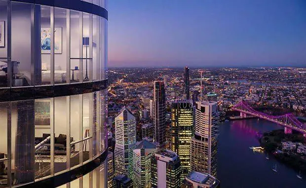 브리즈번 Skytower Escape Sleek 1Br With Breathtaking Views 아파트